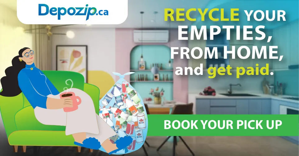 Depozip.ca recycle your empties from home and get paid